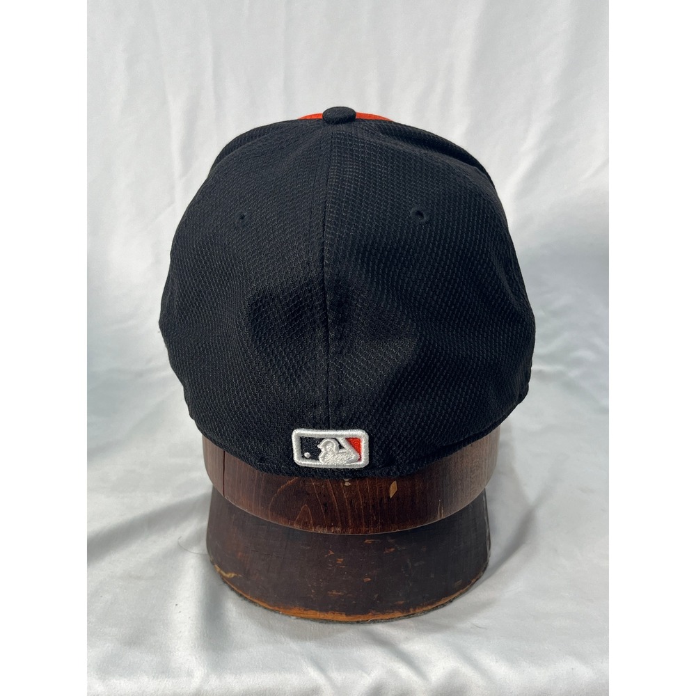 Baltimore Orioles MLB Baseball Cap Orange Black Embroidered Logo Fitted S/M - Picture 5 of 15